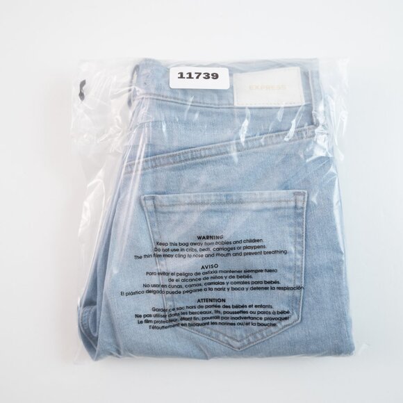 EXPRESS Mom Jean Super High Rise distressed jeans size 2P - Picture 10 of 10